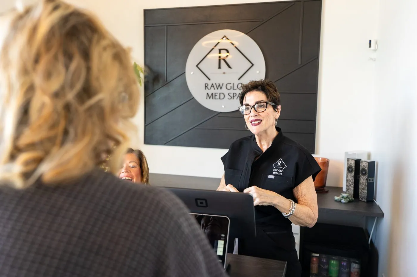 Back waxing at Raw Glo Med Spa in Waukesha, WI