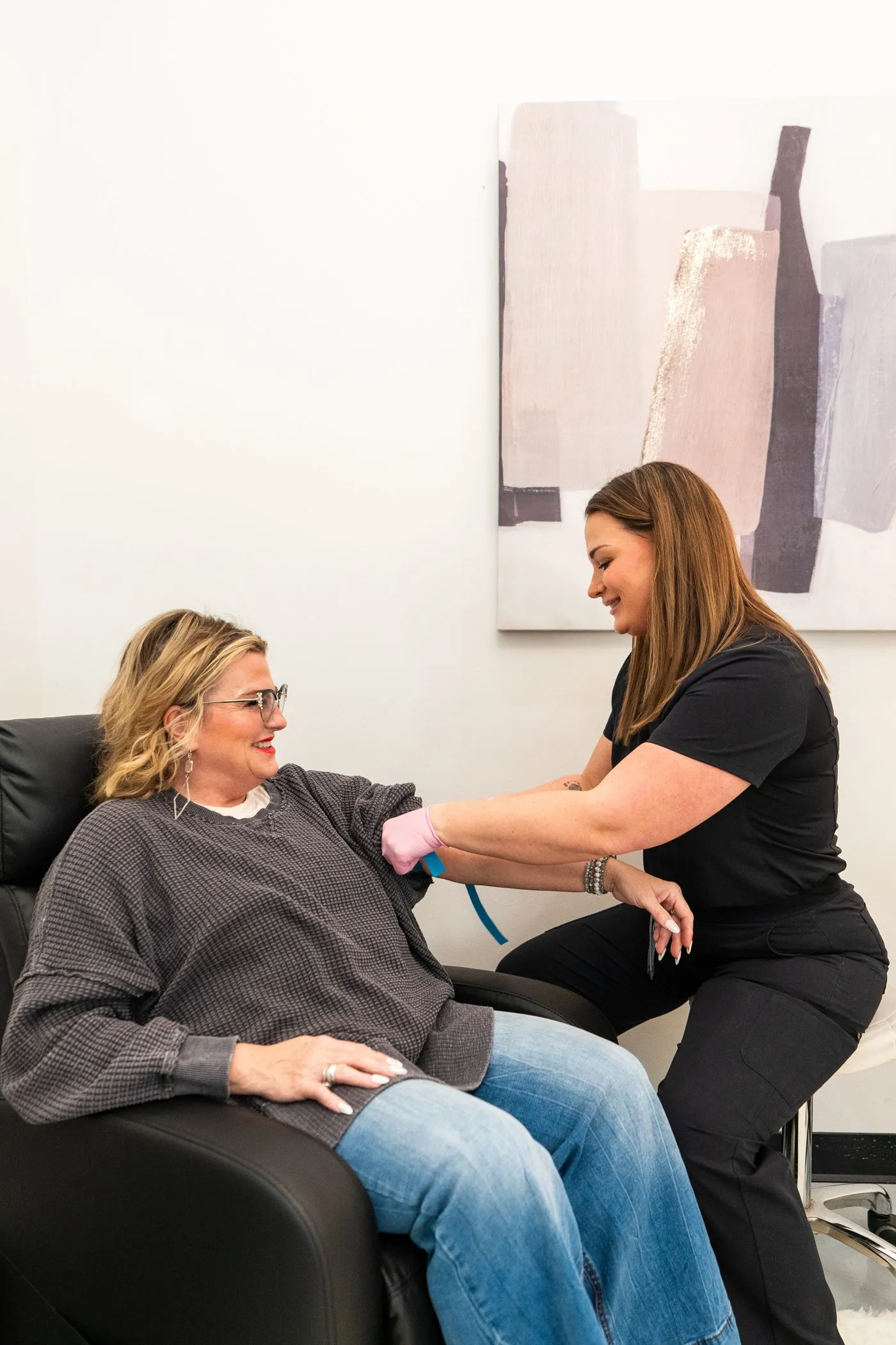 Chest waxing at Raw Glo Med Spa in Waukesha, WI