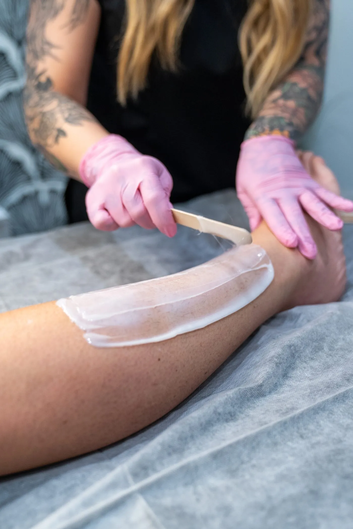 Lip filler being applied at Raw Glo Med Spa in Waukesha, WI