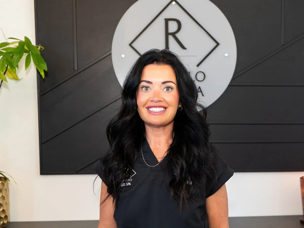 A cosmetic nurse at Raw Glo Med Spa in Waukesha, WI, preparing an injectable treatment