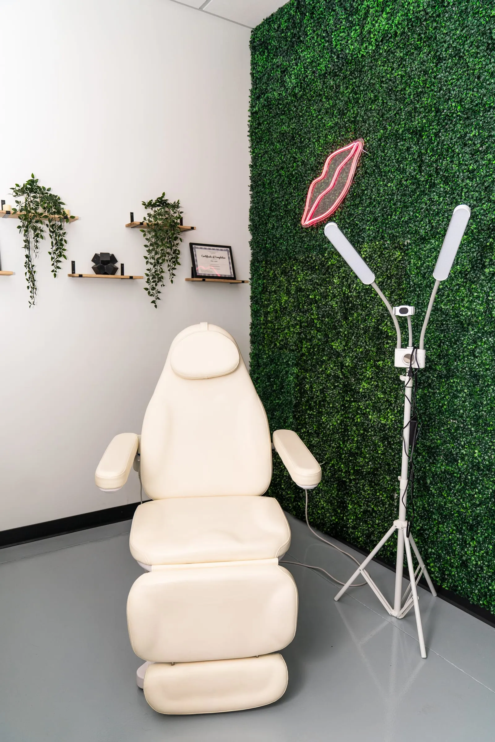 The Raw Glo Med Spa treatment space in Waukesha, WI